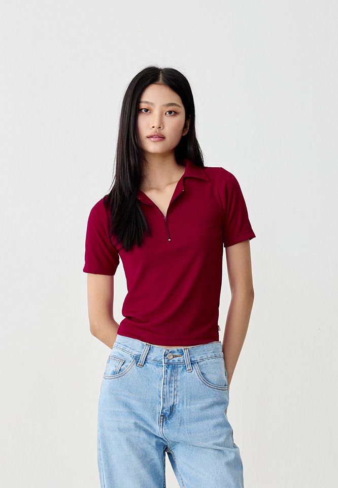  Khaki Bros. - คาคิบรอส - Ladies - Top Knit T-shirt - เสื้อยืดคอกลม - KL25K003