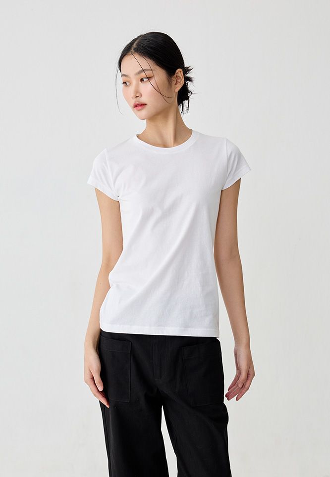 Khaki Bros. - คาคิบรอส - Ladies - Top Knit T-shirt - เสื้อยืดคอกลม - KL25K005