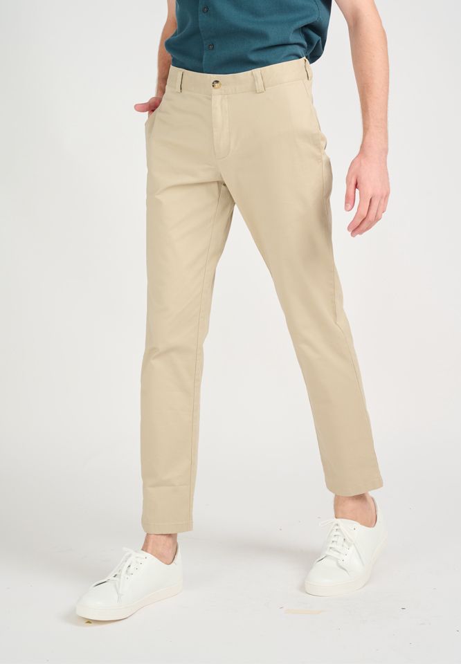 Khaki Bros. - คาคิบรอส - URBAN PANTS - กางเกงชิโน่ ทรง Tapered Cropped - KM23B003