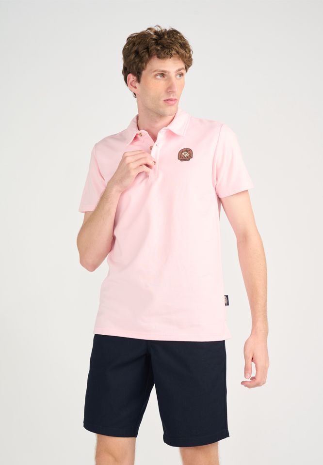 Khaki Bros - Polo T-Shirt - เสื้อโปโลแขนสั้น -KM23K028 - Nude