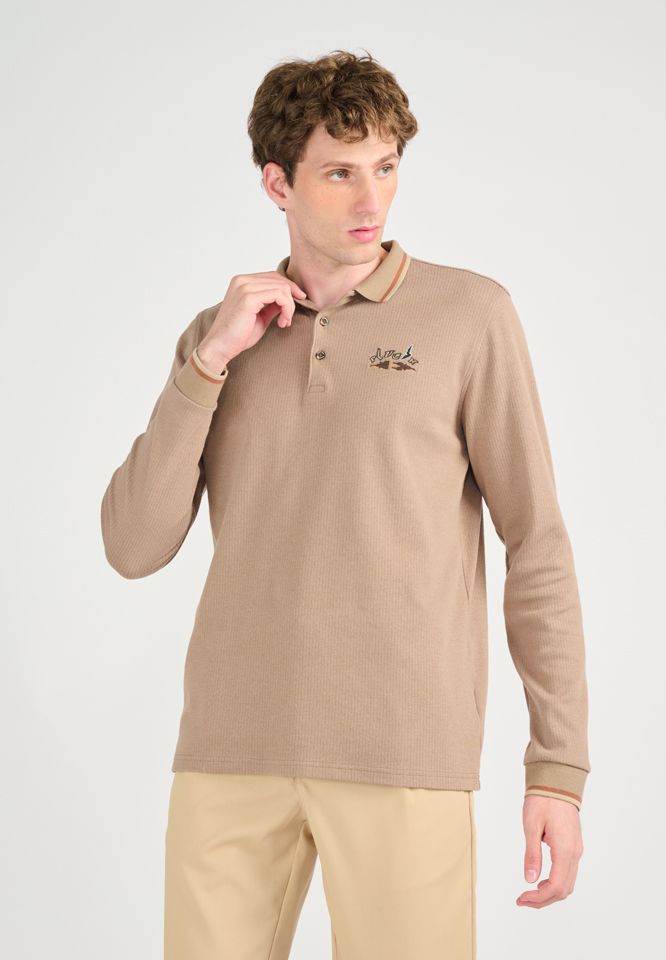 Khaki Bros. - คา คิ บรอส. - Polo long sleeve - เสื้อโปโลแขนยาว - KM23K038
