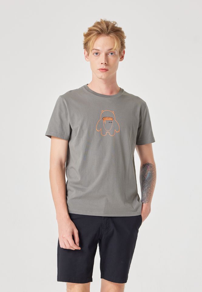 Khaki Bros. - คาคิบรอส. - เสื้อยืดกลม Regular Fit - เสื้อยืดคอกลม - KM23K056