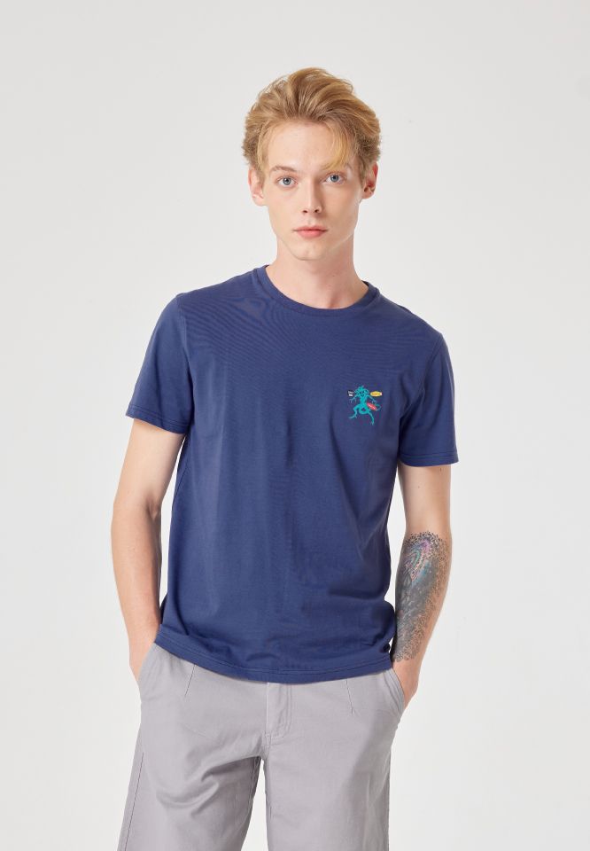 Khaki Bros. - คาคิบรอส - Round neck t-shirt loose fit - เสื้อยืดคอกลม - KM23K060