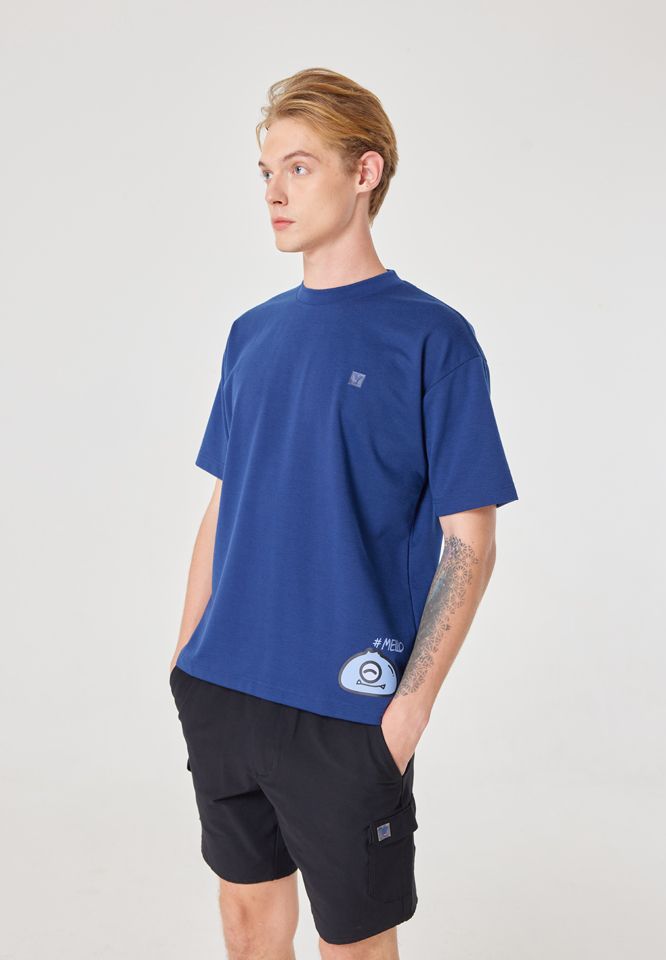 Khaki Bros. - คาคิบรอส - Round neck t-shirt loose fit - เสื้อยืดคอกลม - KM23K068