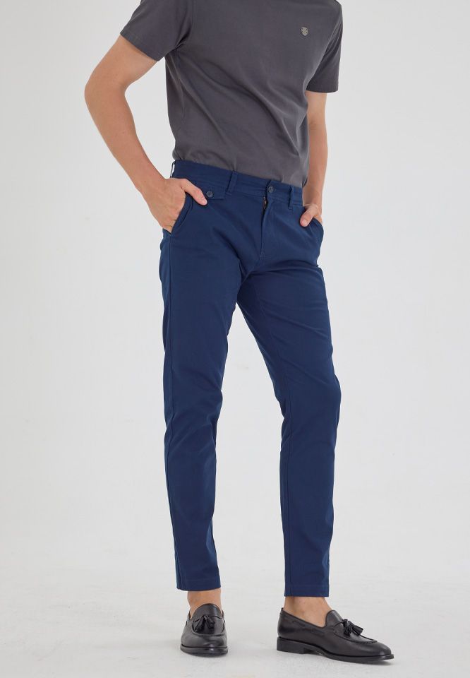 Khaki Bros - Chino Pants Slim Fit - กางเกงชิโน่ขายาว ทรง Slim Fit - KM24B001