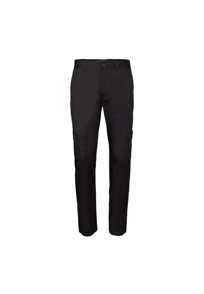 Khaki Bros. - คาคิบรอส - Chino Pants Tapered Fit - กางเกงขายาว ทรง Tapered Fit - KM24B004-Black