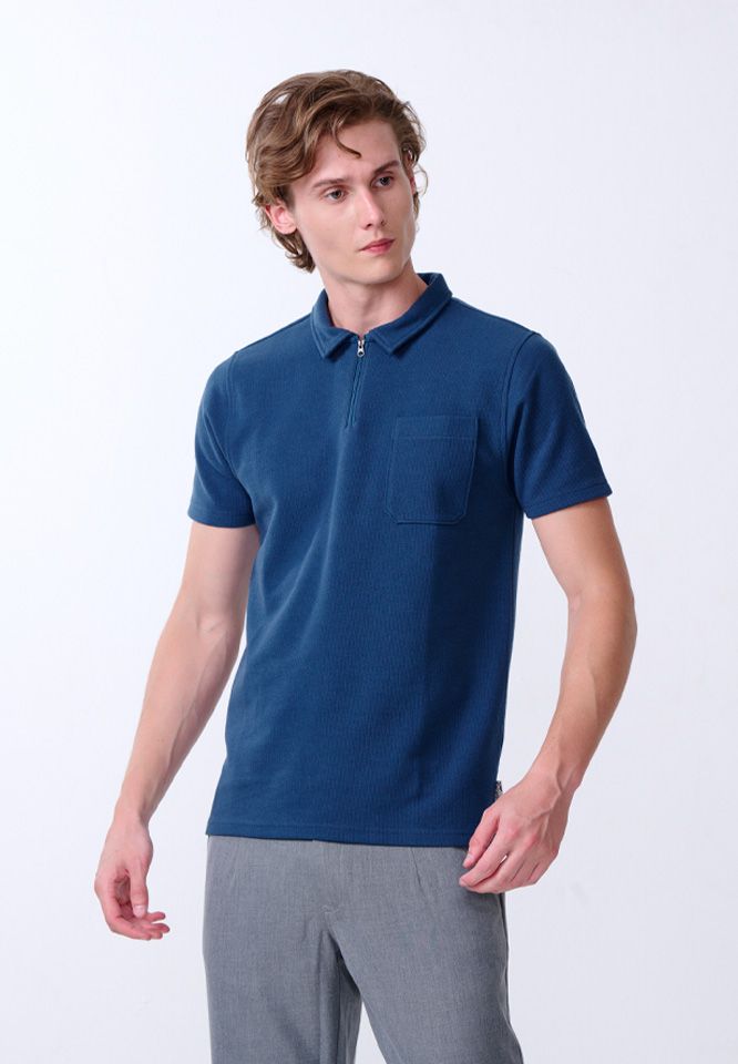 Khaki Bros. - Polo T-Shirt - เสื้อโปโลแขนสั้น ทรง Regular Fit - KM24K012
