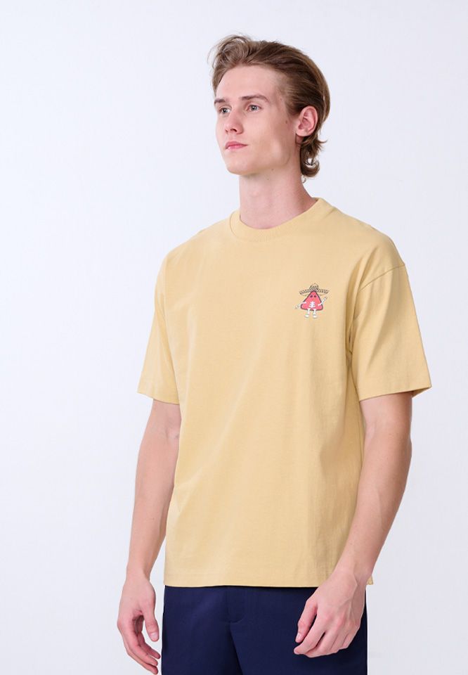 Khaki Bros. - คา คิ บรอส. - Round T-shirt loose fit - เสื้อยืดคอกลม - KM24K020
