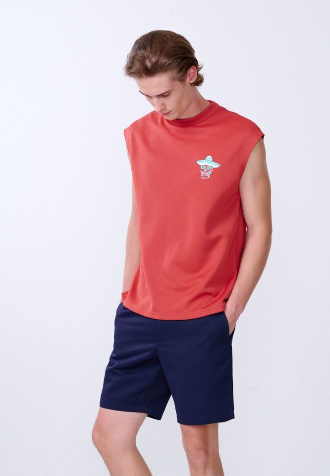Khaki Bros. - คาคิบรอส -Sleeveless - Loose Fit - เสื้อกล้าม - KM24K021