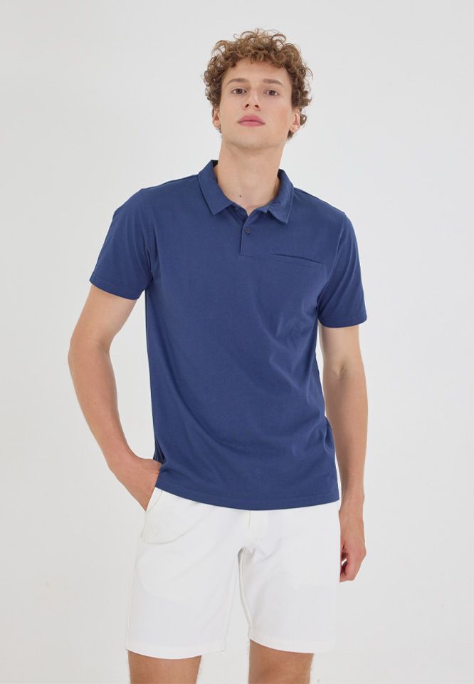 Khaki Bros. - Polo T-Shirt - เสื้อโปโลแขนสั้น ทรง Regular Fit - KM24K028