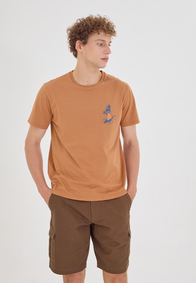 Khaki Bros. - คาคิบรอส - Round neck T-shirt Regular Fit - เสื้อยืดคอกลม - KM24K035