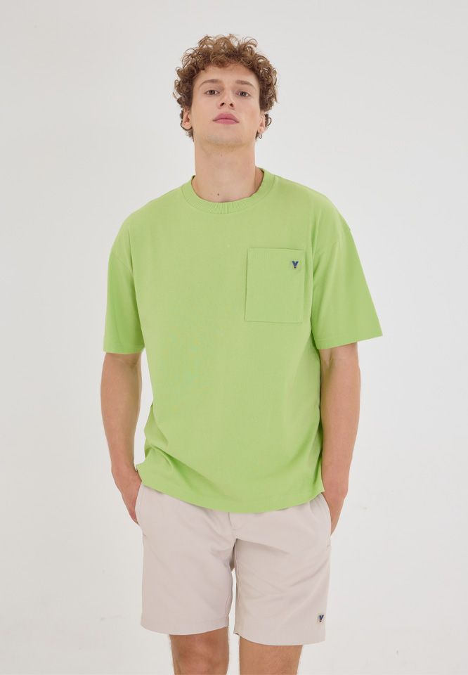 Khaki Bros. - คา คิ บรอส. - Round T-shirt loose fit - เสื้อยืดคอกลม - KM24K040