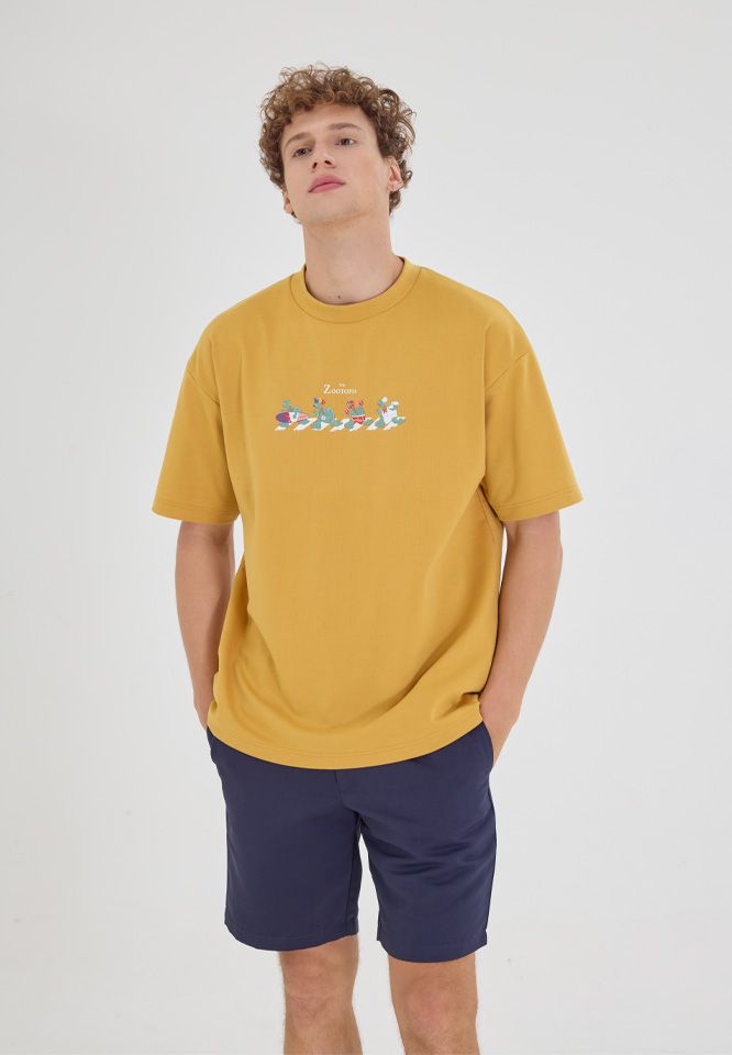 Khaki Bros. - คา คิ บรอส. - Round T-shirt loose fit - เสื้อยืดคอกลม - KM24K041