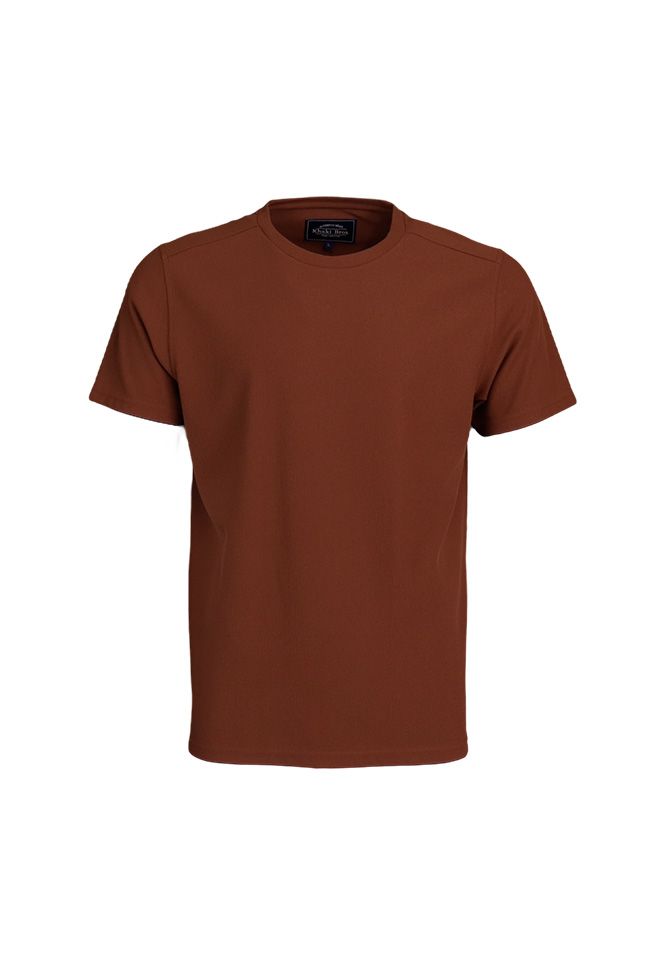 Khaki Bros. - คาคิบรอส - Round neck T-shirt Regular Fit - เสื้อยืดคอกลม - KM24K048
