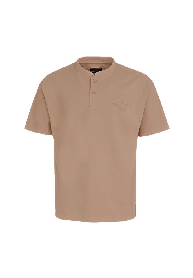 Khaki Bros. - คา คิ บรอส. -  Henley T-shirt - เสื้อคอ HENLEY แขนสั้น ทรง Loose Fit - KM24K050
