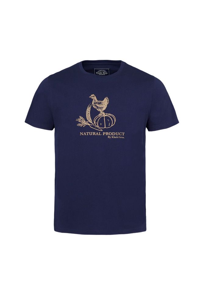 Khaki Bros. - คาคิบรอส - Round neck t-shirt regular fit - เสื้อยืดคอกลม - KM24K073
