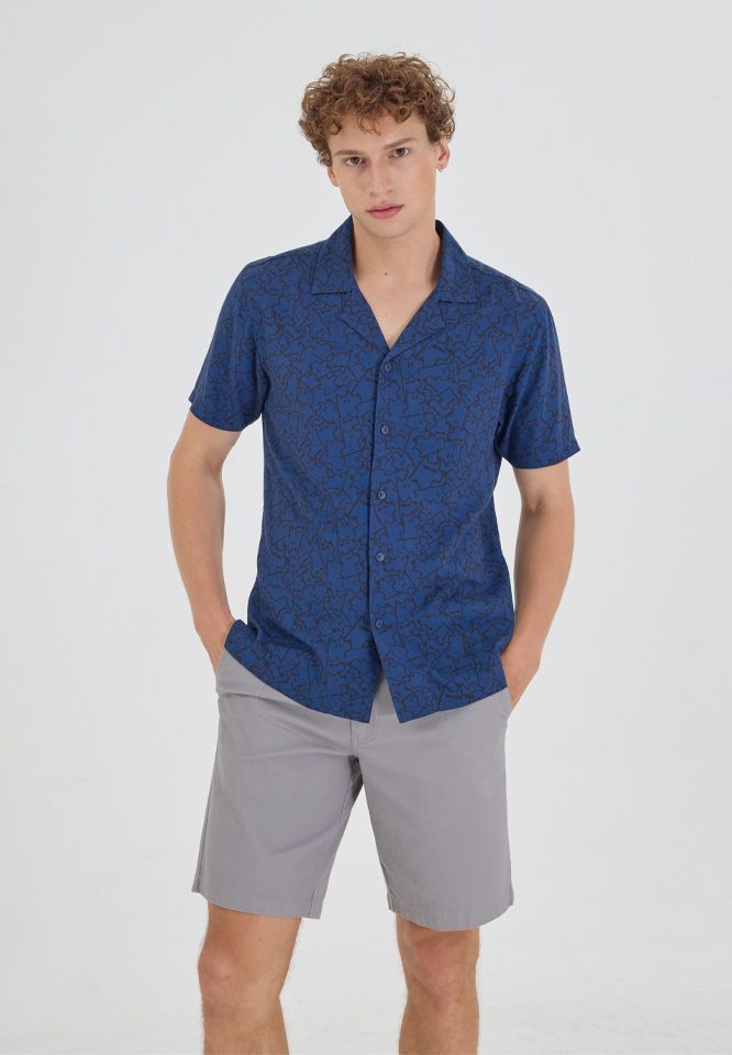 Khaki Bros - คา คิ บรอส. - Short Sleeve Shirt - เสื้อเชิ้ตแขนสั้น - KM24S012