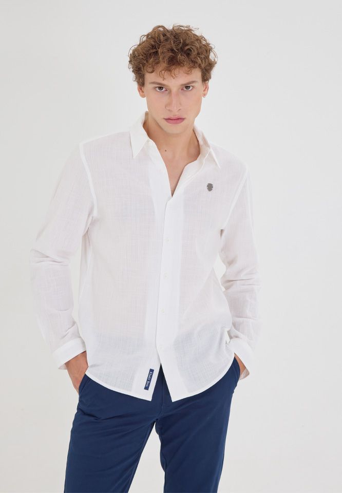 Khaki Bros. - Long Sleeve Shirt - เสื้อเชิ้ตแขนยาว - KM24S013