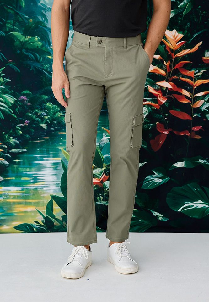 Khaki Bros. - คาคิบรอส - Chino Pants Tapered Fit - กางเกงขายาว ทรง Tapered Fit - KM25A002
