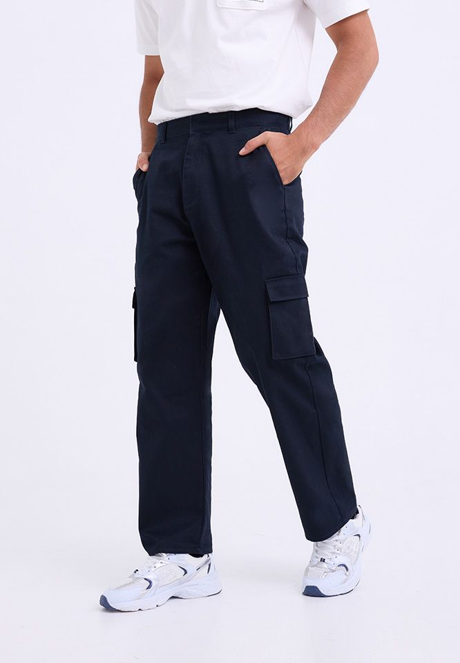 Khaki Bros. - คาคิบรอส - Fashion pants - กางเกงขายาว ทรง Loose Fit  - KM25A007