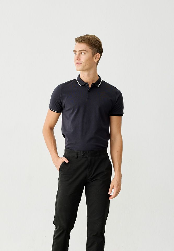Khaki Bros. - Polo T-Shirt - เสื้อโปโลแขนสั้น ทรง Regular Fit - KM25K003