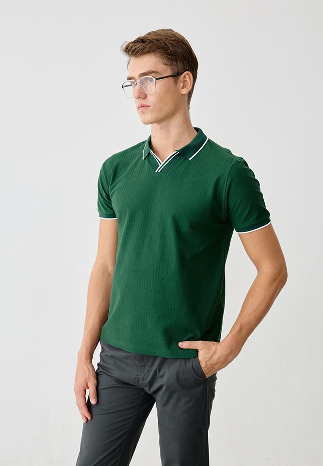 Khaki Bros. - Polo T-Shirt - เสื้อโปโลแขนสั้น ทรง Regular Fit -  KM25K005