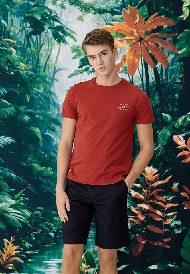 Khaki Bros. - คาคิบรอส - Round neck t-shirt regular fit - เสื้อยืดคอกลม - KM25K012