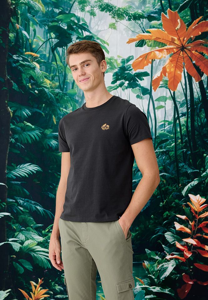 Khaki Bros. - คาคิบรอส - Round neck t-shirt regular fit - เสื้อยืดคอกลม - KM25K013