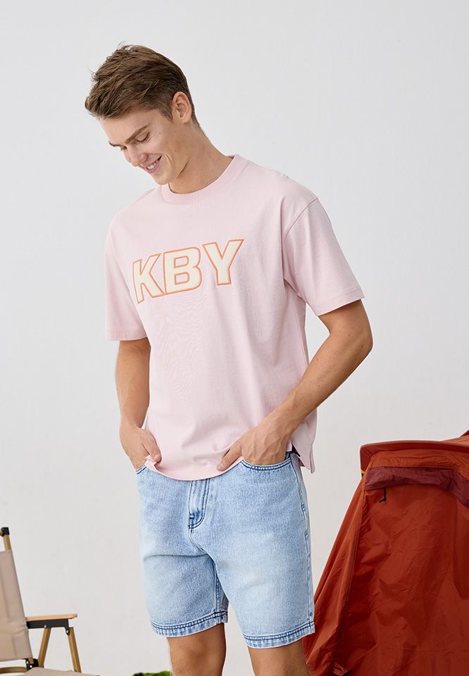 Khaki Bros. - คาคิบรอส - Round neck T-shirt Loose Fit - เสื้อยืดคอกลม - KM25K023