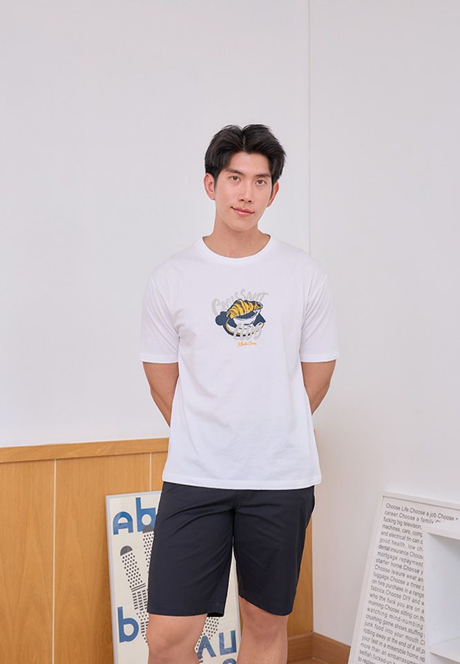 Khaki Bros. - คาคิบรอส - Round neck T-shirt Relax Fit - เสื้อยืดคอกลม ทรง Relax Fit - KM25K032