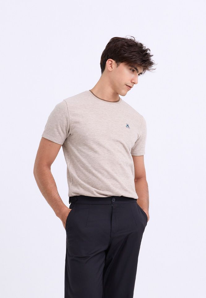 Khaki Bros. - คาคิบรอส - Round neck T-shirt Regular Fit - เสื้อยืดคอกลม ทรง Regular Fit - KM25K043