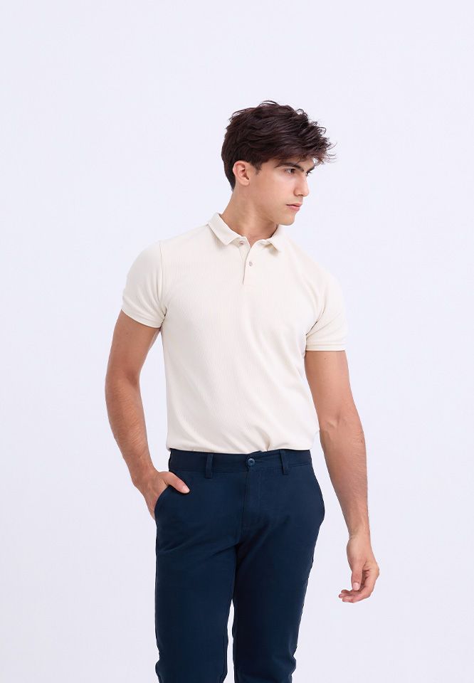 Khaki Bros. - คาคิบรอส - Polo T-Shirt Regular Fit -  เสื้อโปโลแขนสั้น ทรง Regular Fit - KM25K048