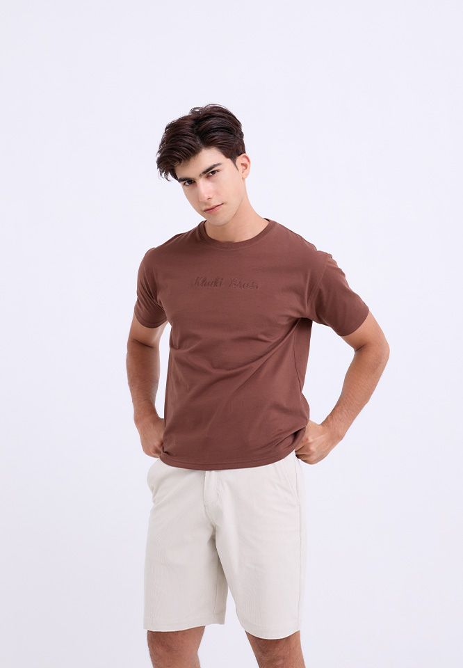Khaki Bros. - คาคิบรอส - Round neck T-shirt Relax Fit - เสื้อยืดคอกลม ทรง Relax Fit - KM25K054