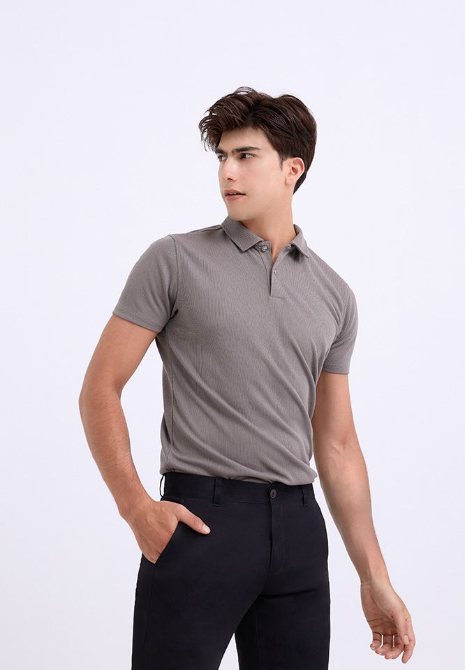 Khaki Bros. - คาคิบรอส - Polo- T-Shirt - Regular Fit -  เสื้อโปโลแขนสั้น ทรง -  Regular Fit- KM25K057