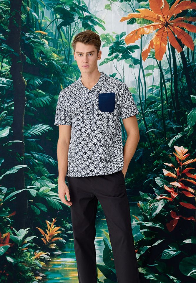 Khaki Bros. - คาคิ บรอส - Short Sleeve Shirt - เสื้อเชิ้ตแขนสั้น - KM25S002