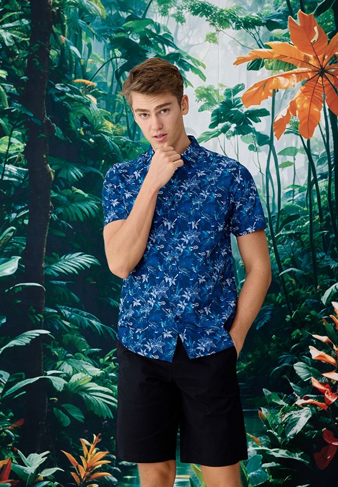Khaki Bros. - คาคิ บรอส - Short Sleeve Shirt - เสื้อเชิ้ตแขนสั้น - KM25S004