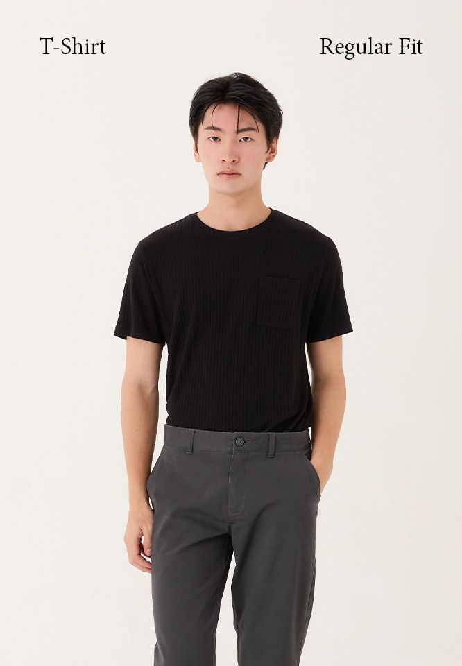 Khaki Bros. - คาคิบรอส - Round neck T-shirt Regular Fit - เสื้อยืดคอกลม ทรง Regular Fit - KM26K010