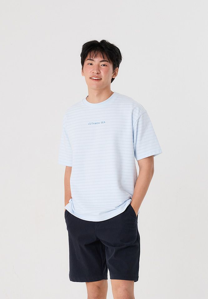 Khaki Bros. - คาคิบรอส - Round neck T-shirt Loose Fit  - เสื้อยืดคอกลม ทรง Loose Fit - KM26K011