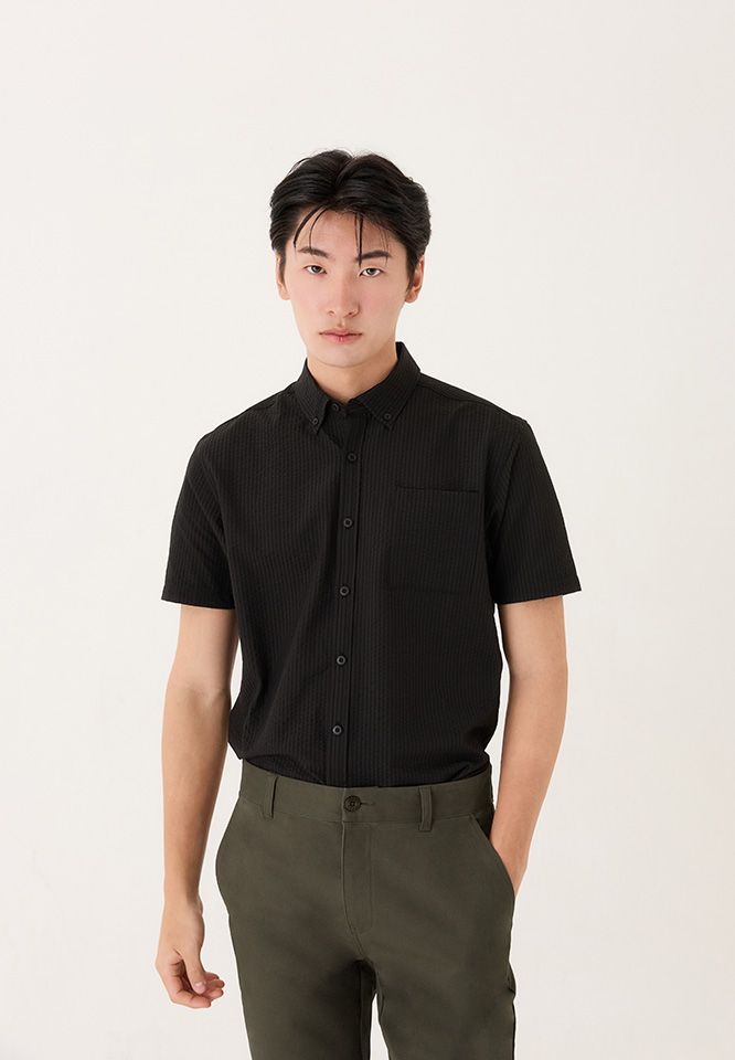 Khaki Bros. - คาคิ บรอส - Short Sleeve Shirt - เสื้อเชิ้ตแขนสั้น ทรง Regular Fit - KM26S006