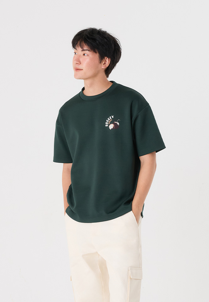 Khaki Bros. - คาคิบรอส - Round neck T-shirt Loose Fit - เสื้อยืดคอกลม ทรง Loose Fit - KM26K012