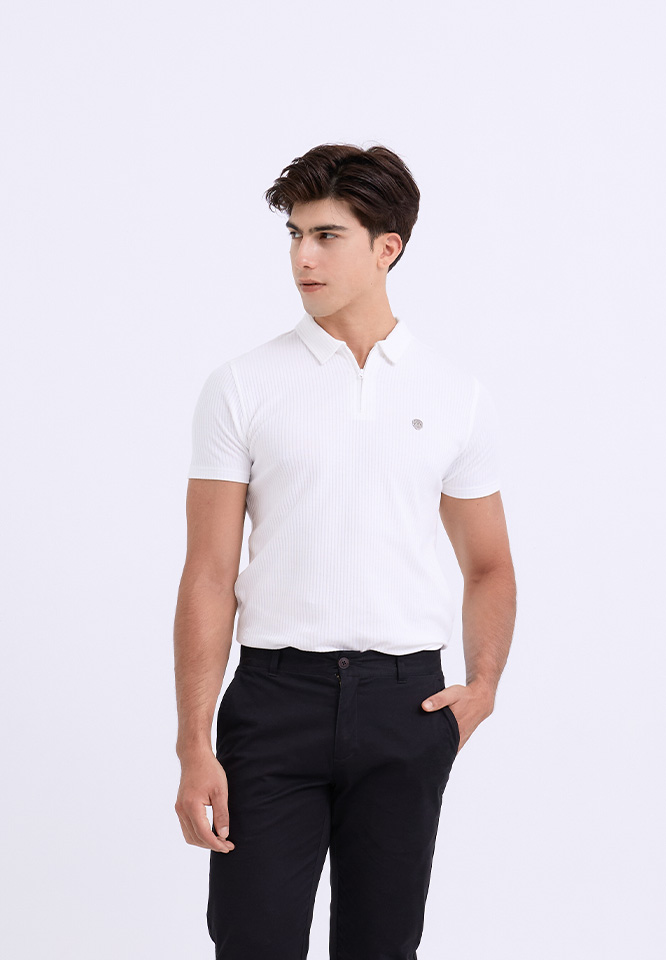 Khaki Bros. - คาคิบรอส - Polo T-Shirt Regular Fit -  เสื้อโปโลแขนสั้น ทรง Regular Fit - KM25K047