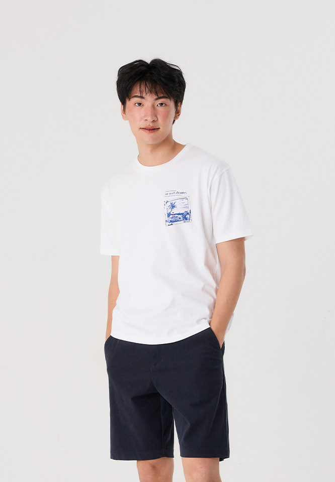 Khaki Bros. - คาคิบรอส - Round neck T-shirt Relax Fit - เสื้อยืดคอกลม ทรง Relax Fit - KM26K013