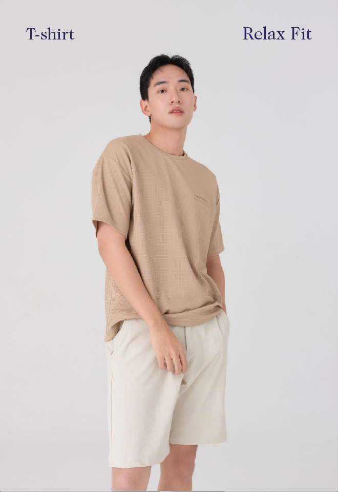 Khaki Bros. - คาคิบรอส - Round neck T-shirt Relax Fit - เสื้อยืดคอกลม ทรง Relax Fit - KM26K027