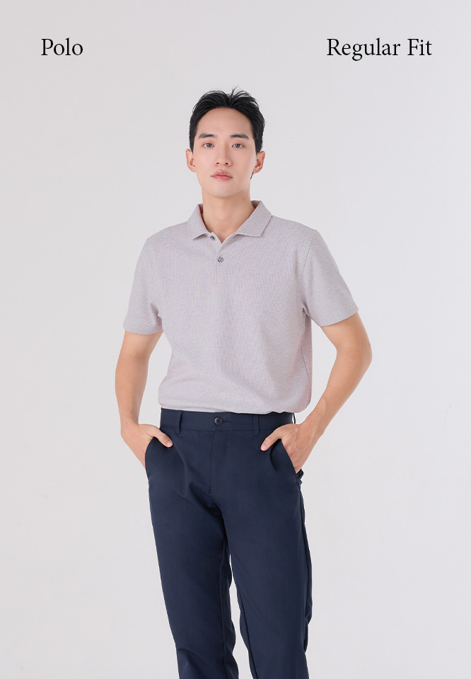 Khaki Bros. - คาคิบรอส  - Polo T-Shirt - เสื้อโปโลแขนสั้น ทรง Regular Fit - KM26K020