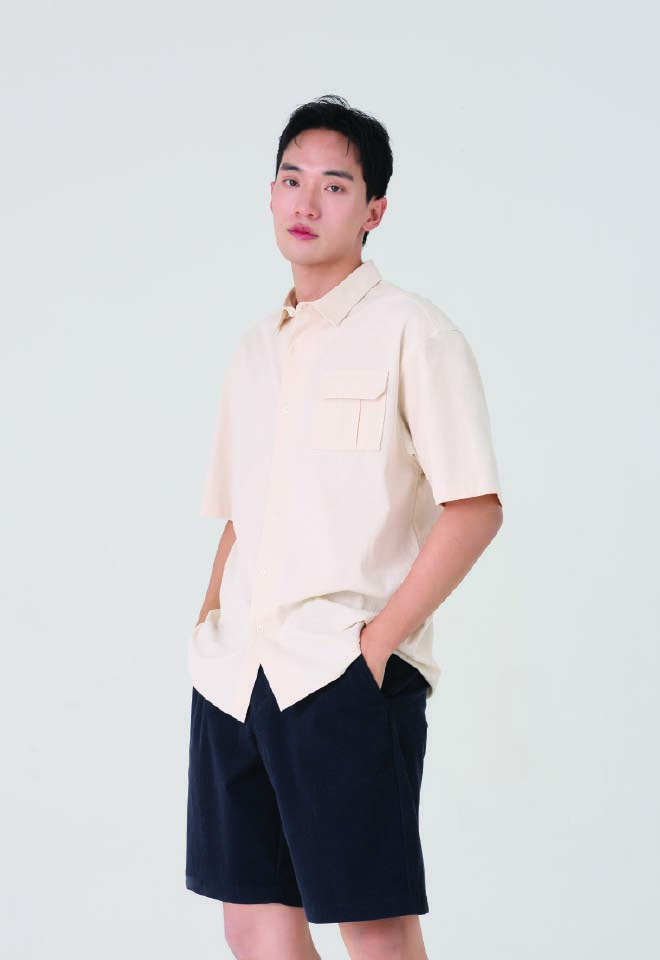 Khaki Bros. - คาคิบรอส - Short Sleeve Shirt - เสื้อเชิ้ตแขนสั้น ทรง Relax Fit - KM26S011