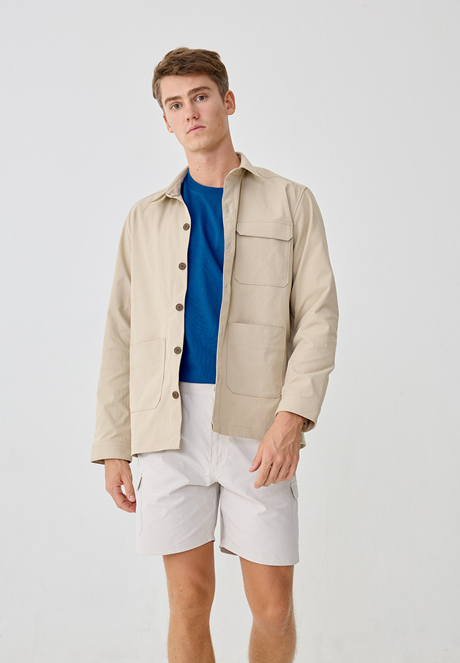 Dapper x Khaki Bros - Jacket Shirt - เสื้อแจ็คเก็ต -  DAMJK_BE_2003KB