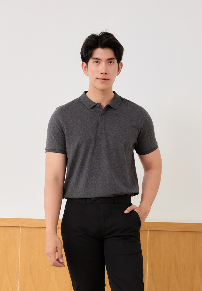 Khaki Bros. - Polo T-Shirt - เสื้อโปโลแขนสั้น - KMK1K801