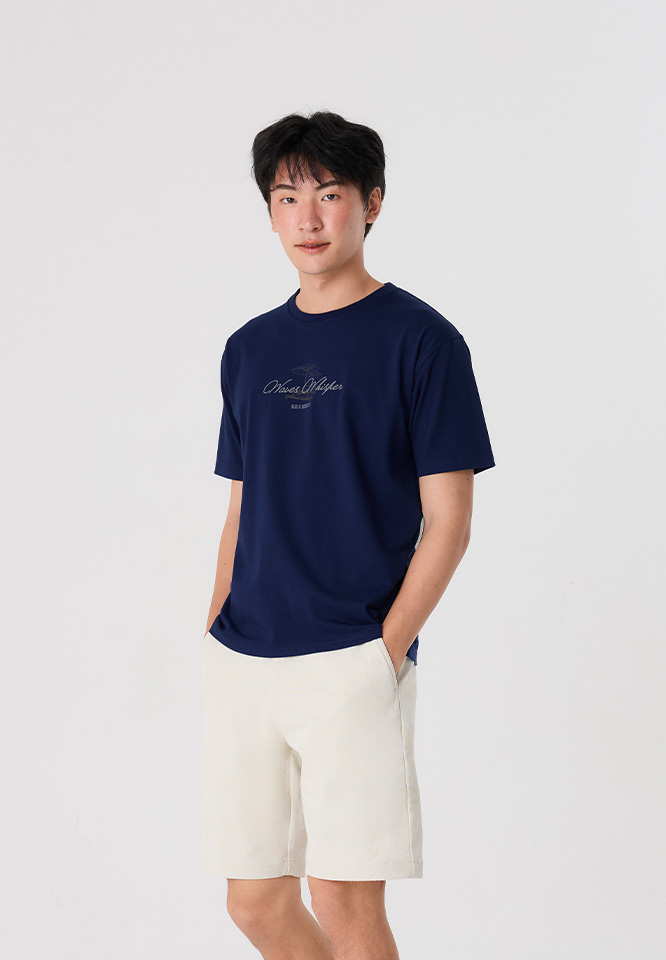 Khaki Bros. - คาคิบรอส - Round neck T-shirt Relax Fit - เสื้อยืดคอกลม ทรง Relax Fit - KM26K014