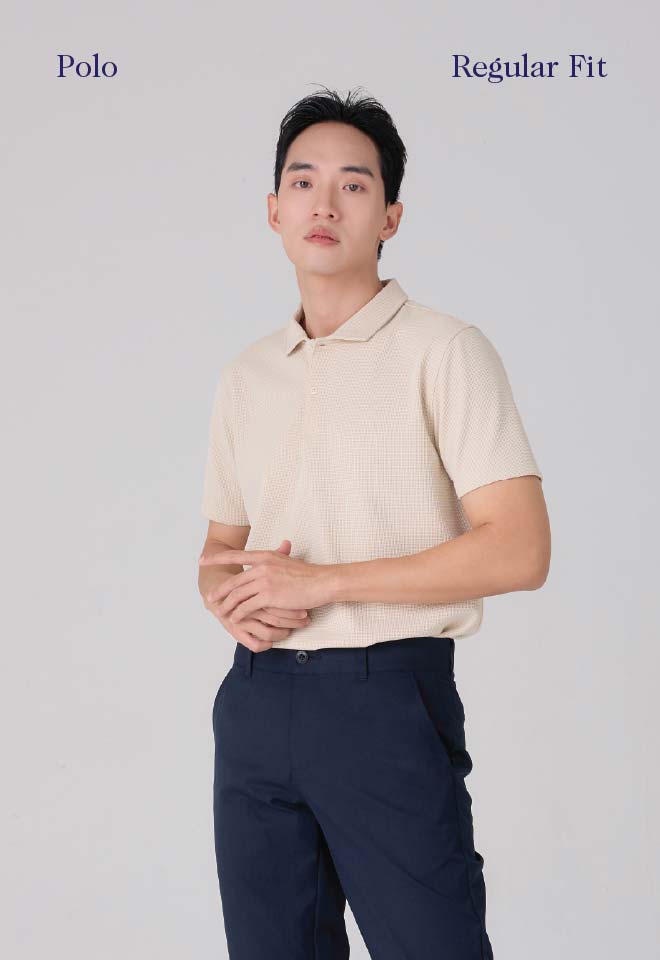 Khaki Bros. - คาคิบรอส  - Polo T-Shirt - เสื้อโปโลแขนสั้น ทรง Regular Fit - KM26K018